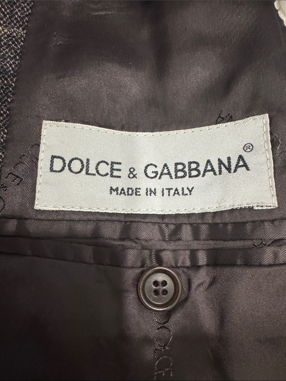 Dolce & Gabbana Brown Windowpane Suits